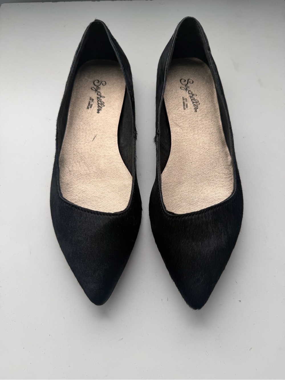 Seychelles Black Pointed Ballet Flats